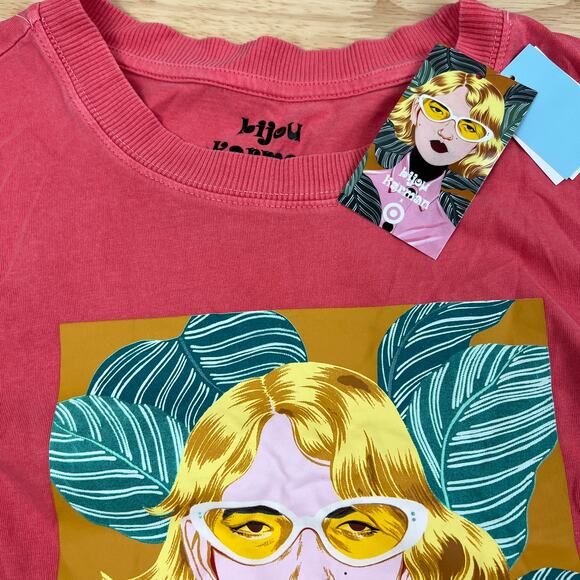 Bijou Karman Women's Short Sleeve Sunglasses Graphic T-Shirt - Size Medium - NWT - Picture 4 of 9